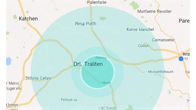 Karte des Servicegebiets rund um St. Pölten